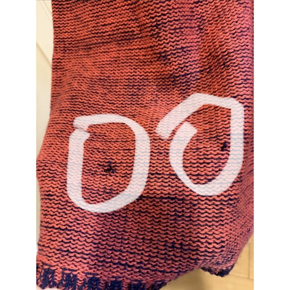 Vintage 100% Wool Knit Dress US Womens Small Red Navy Boho Indie Retro - Picture 13 of 16